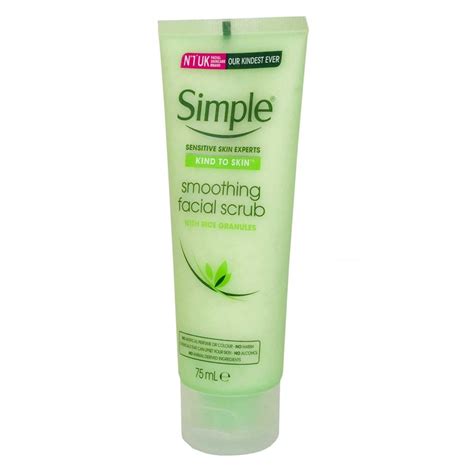 Simple Smoothing Facial Scrub 75ml Skin Care From Direct Cosmetics Uk