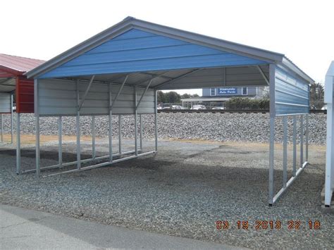 All structures over 20' wide and in some areas 20' wide structures require truss bracing. Vertical Roof Carport (With images) | Carport, Metal ...