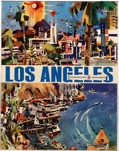 Experiencing Los Angeles Vintage Los Angeles Travel Posters