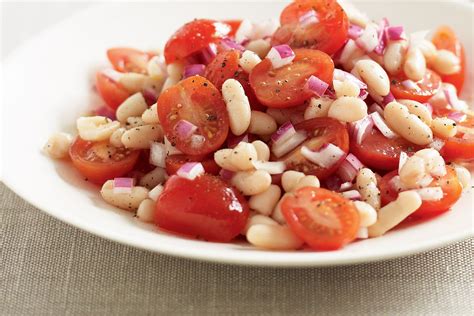 Cannellini Bean And Tomato Salad This Colourful Spring Salad Is A