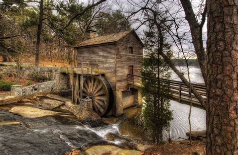 This Century Old Grist Mill Was Moved To Stone Mountain