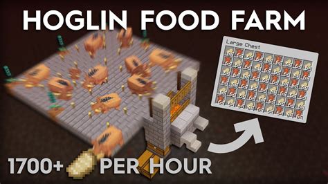 Minecraft Hoglin Food And Leather Farm Super Easy 120 Youtube
