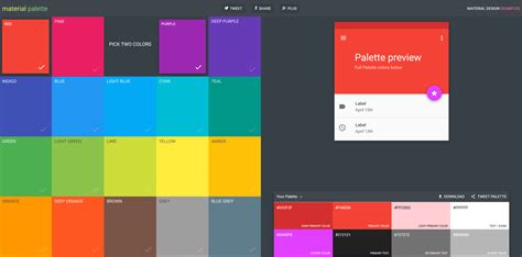 The Best List Of Material Design Color Palettes Tools