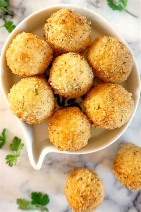 Bet egg whites until stiff. Fried Leftover Mashed Potato Balls, sinfully golden and ...