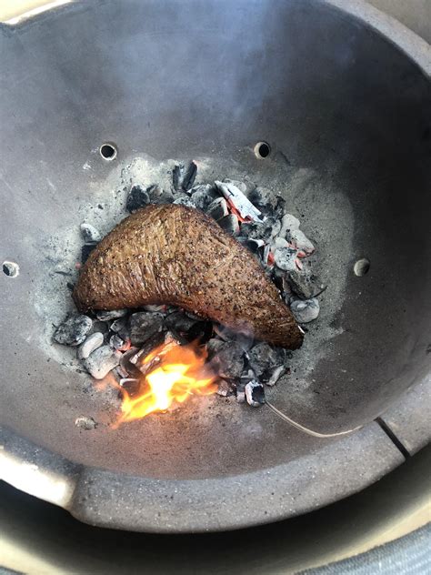 Tri Tip Roast Reversed Sear On The Hot Coals Rsmoking