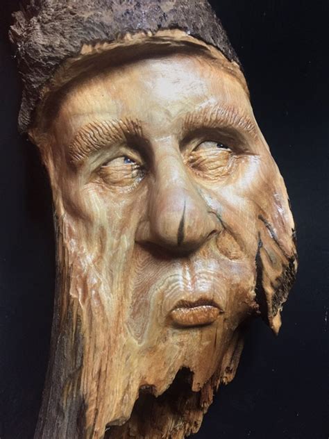 Reserved For Dana Wood Carving Hand Carved Wood Art Wood Spirit