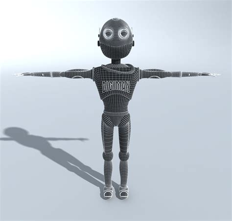 Digiman Cool Robot 3d Model Animated Rigged Max Obj 3ds Fbx Ma Mb Dwg