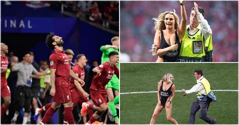 Champions League Streaker Pics Women Streaker During The Uefa Champions League Match Between