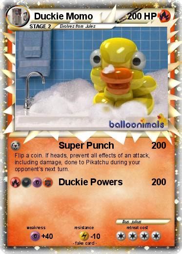 Pokémon Duckie Momo 2 2 Super Punch My Pokemon Card