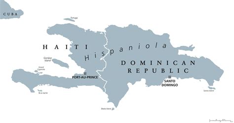 Vintage Map Of Dominican Republic Haiti Map Port Au Prince Map Santo
