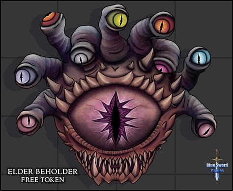 [oc][art] elder beholder token r dnd