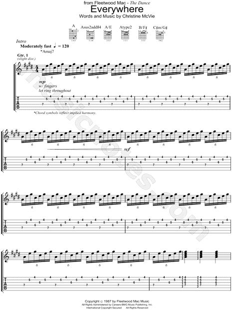 Stream everywhere by fleetwood mac from desktop or your mobile device. Fleetwood Mac "Everywhere" Guitar Tab in E Major ...