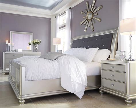 Set includes canopy bed, 2 night stands, dresser, mirror and chest. Signature Design by Ashley Coralayne California King ...