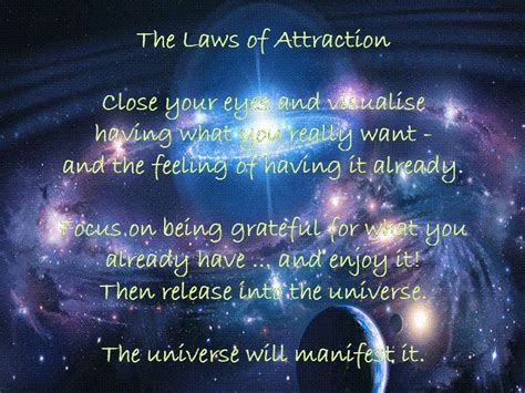 The Law Of Attraction Will The Universe Give You What You Want