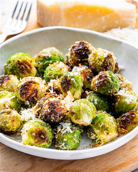 These Perfectly Crispy Garlic Parmesan Roasted Brussels Sprouts Are