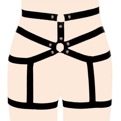 2020 hot women sexy leg garter belt elastic cage body hollow leg garter belt suspender strap