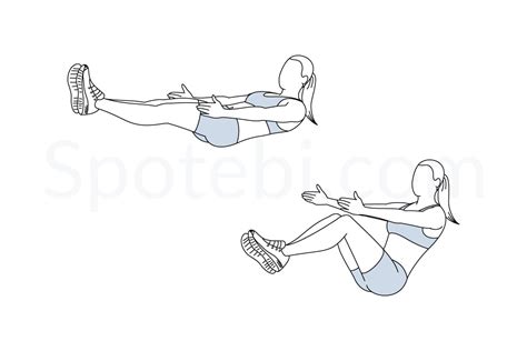 V Sit Illustrated Exercise Guide