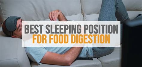 The Best Sleeping Position For Digestion Of Food