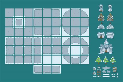 Gameart2d.com is a one stop 2d game assets store to buy various royalty free 2d game art assets. Snowy Top Down 2D Game Tileset - CraftPix.net