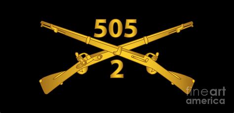 Army 2nd Bn 505th Infantry Regiment Branch Wo Txt X 300 Digital Art