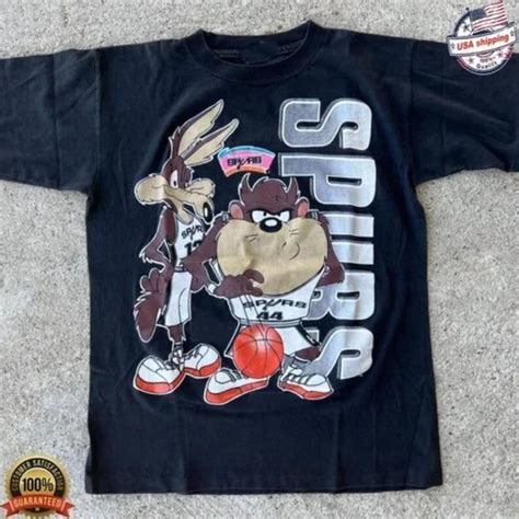 Gildan Shirts Vintage Nba San Antonio Spurs Looney Tunes Tshirt San