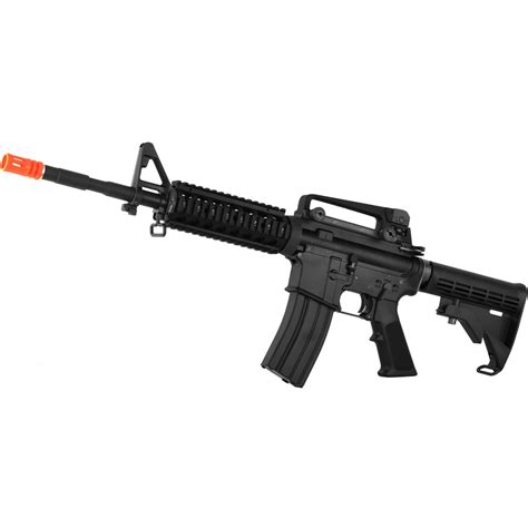 WE Tech Open Bolt M4A1 RIS Gas Blowback GBBR Airsoft Rifle BLACK