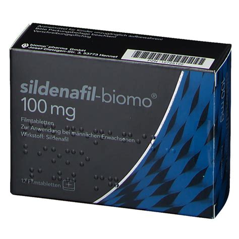 Sildenafil Biomo® 100 Mg 12 St Mit Dem E Rezept Kaufen Shop Apotheke
