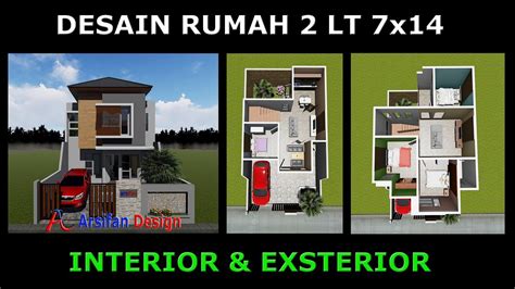 Coba lihat denah desain rumah minimalis 2 lantai 6×12 sebagai konsep hunianmu! Desain rumah 2 lantai di lahan 7x14 keren - YouTube