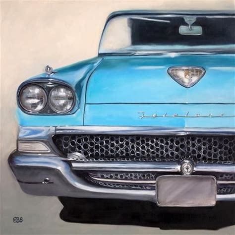 Daily Paintworks Ford Fairlane Original Fine Art For Sale