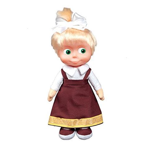 Buy Schoolgirl Doll Masha From The Popular Cartoon Masha And The Bear 11 Inches Soft Toy Masha Y