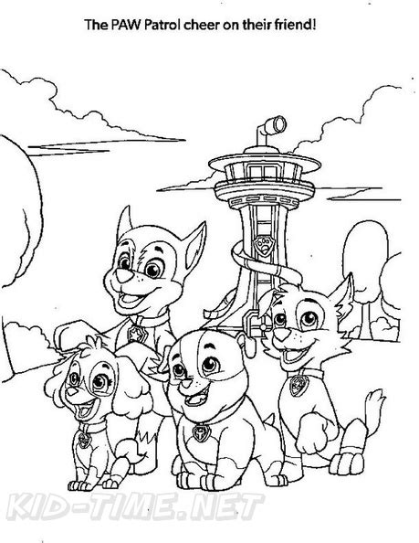 Paw Patrol Lookout Tower Coloring Page Coloring Pages
