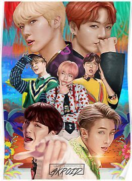 Happy new year army and bts stay healthy. BTS - LOVE YOURSELF : ANSWER (IDOL) Fan Art | Poster (avec ...