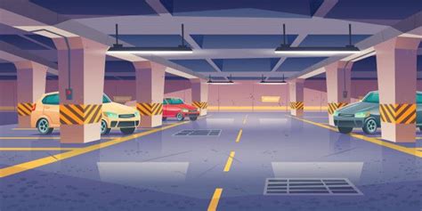 Download Underground Car Parking Garage With Vacant Places For Free In