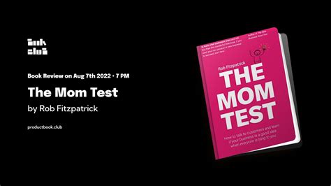 pbc reviews the mom test by rob fitzpatrick youtube