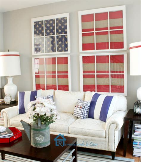 Red, white, & blue decorating guide for 2020. Red, White and Blue Living Room | Home decor styles ...