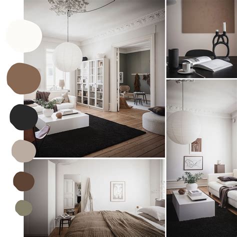 Six Interiors One Color Palette Nordic Design