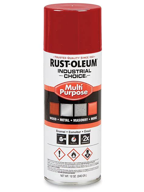 Rust Oleum Industrial Spray Paint Osha Safety Red S 21952r Uline