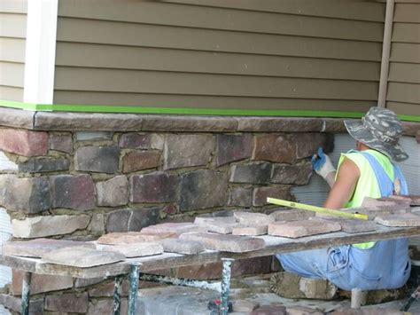 Stone Veneer Over Concrete Foundation Walls This Is The Right Idea