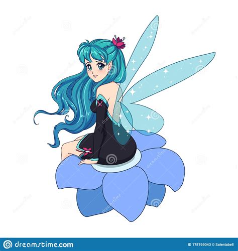 Anime Fairy Princess Girl Vector Cartoon 42993172