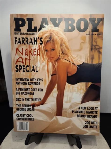 PLAYBOY MAGAZINE JULY 1997 Farrah Fawcett W Centrefold Verygood