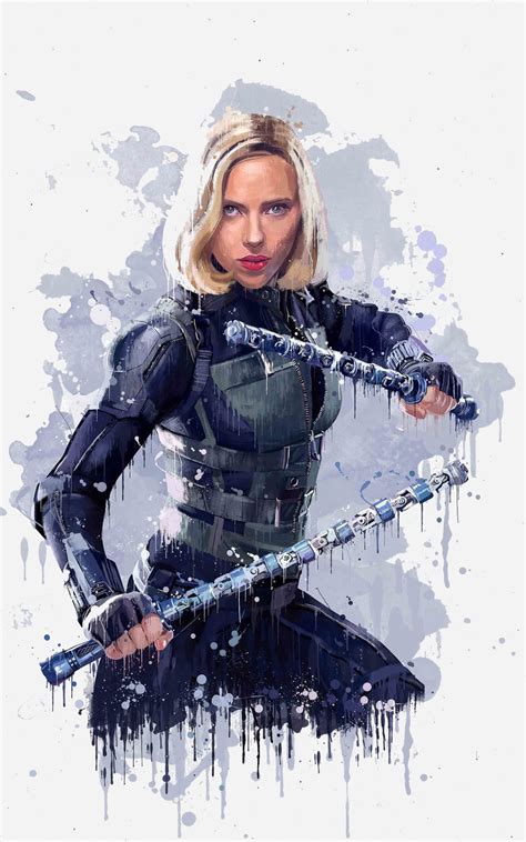 800x1280 Black Widow In Avengers Infinity War 2018 4k Artwork Nexus 7
