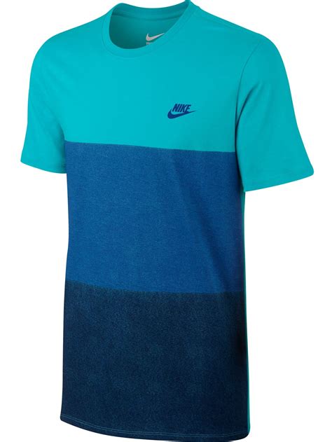 Nike Nike Tonal Colorblock Mens T Shirt Athletic Light Blueroyal
