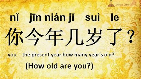 Learn new vocabulary, grammar, how to build sentences and master the tones. Learn Chinese - How old are you? - YouTube