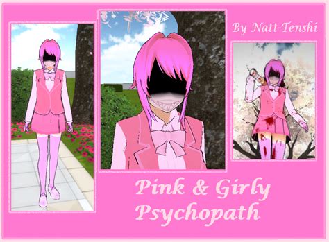 Yandere Sim Pink And Girly Psychopath Skin By Natt Tenshi On Deviantart