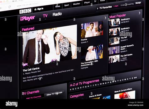 Bbc Iplayer Tv And Radio Streaming Website Or Web Page On A Laptop
