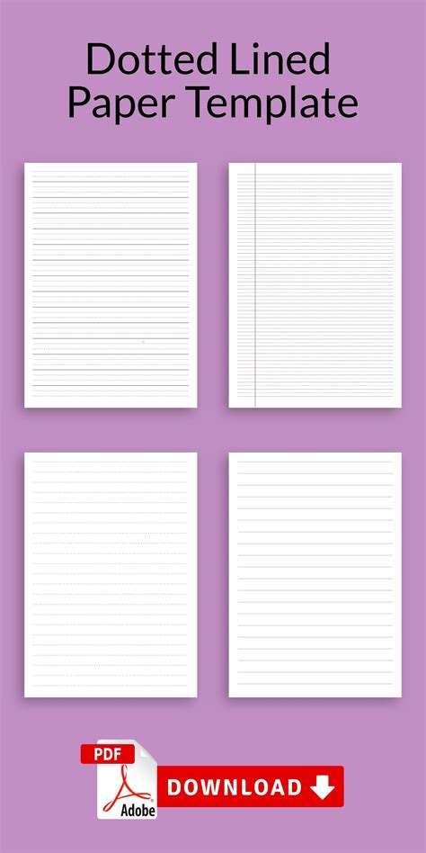 Dotted Lined Paper Template Can Help You Focus And Stay On Top Of