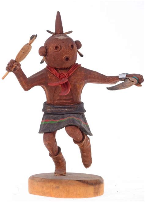 Hopi Indian Mudhead Kachina Doll Vintage Navajo Collectible 23148