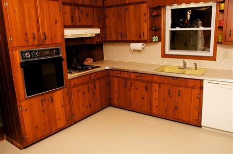 Family owned & operated in #yeg since 2007. Amber's 1961 knotty pine kitchen before and after Retro ...