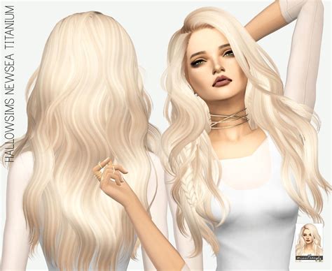 Ts4 Hallowsims Newsea Titanium Solids Sims Hair Sims 4 Sims 4