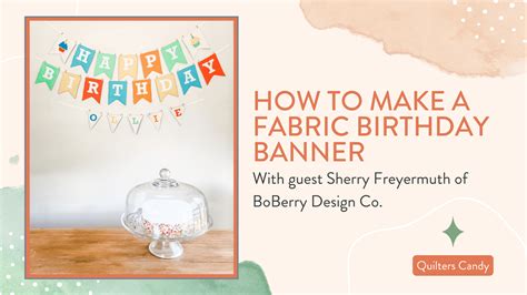 39 Happy Birthday Banner Sewing Patterns